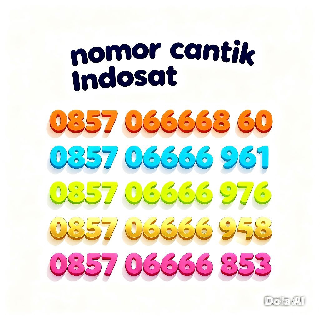 Indosat nomor cantik kwarted biar tambah keren i010