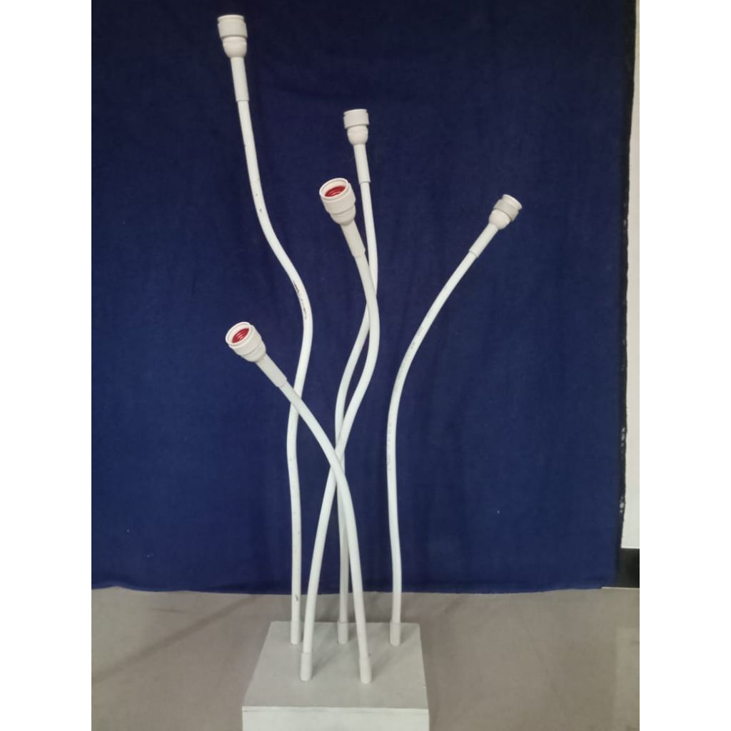 1 set standing lampu pipa elastis