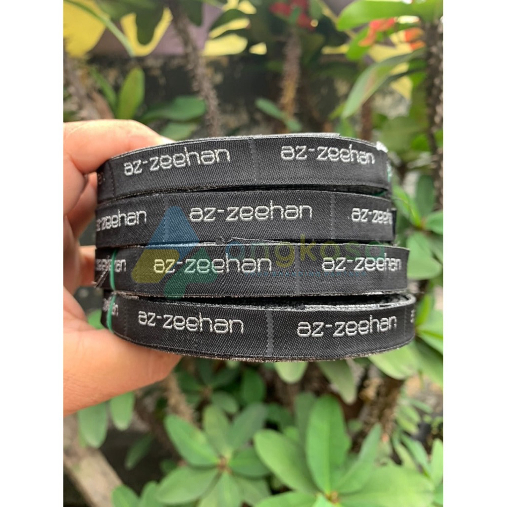 LABEL WOVEN BORDIR (100 lusin) Label bordir, Label baju, Label hijab