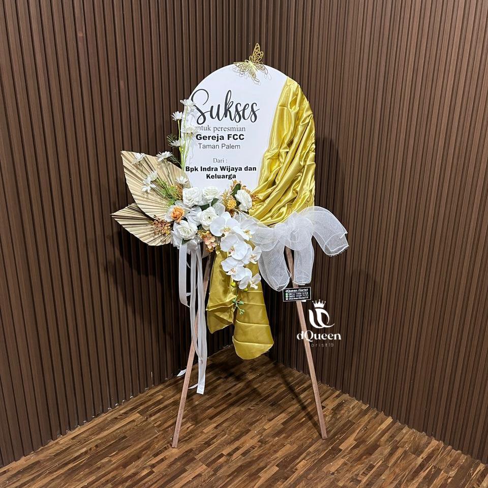 Dqueen Florist - Papan ucapan " AMORE ELEGANTE " elegan berkelas premium custom unik congrats happy 