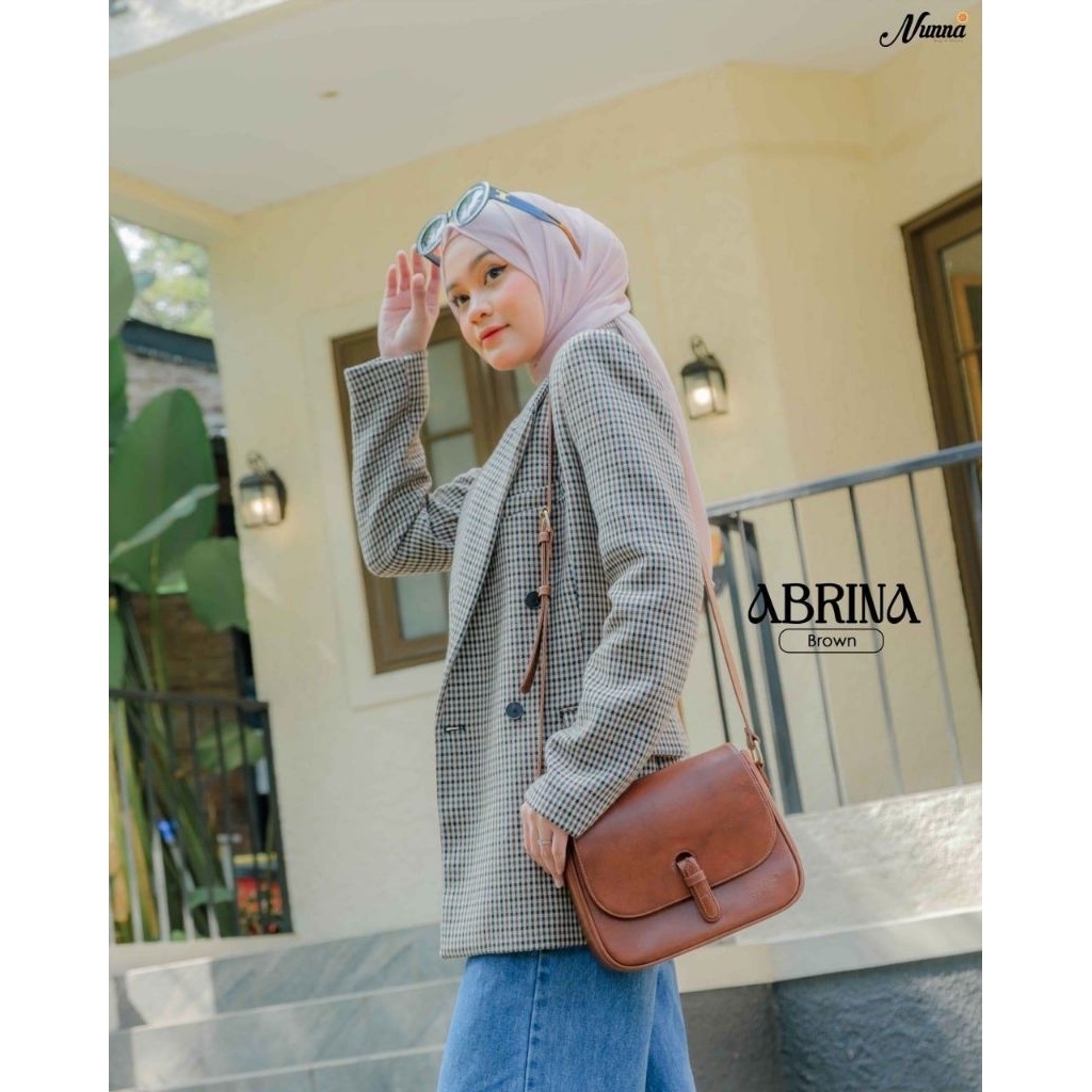 NUNNA BAG - ABRINA SADA RONA SLINGBAG TAS KULIT SINTETIS PREMIUM TERLARIS ORIGINAL STYLISH