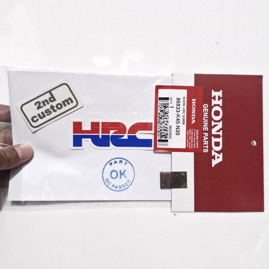Stiker HRC Honda Racing ori untuk CBR 250 CBR250RR 250RR CBR250R CBR250 250R CBU KYJ K33 Thailand CB