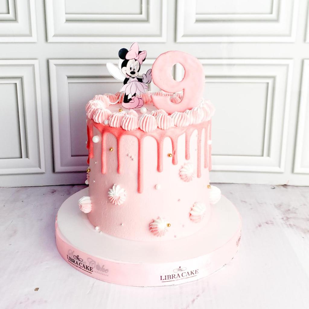 Kue Ulang tahun/Birthday Cake/Kue Ultah Tema Minnie Mouse/Kue Birthday jakarta/Minnie mouse