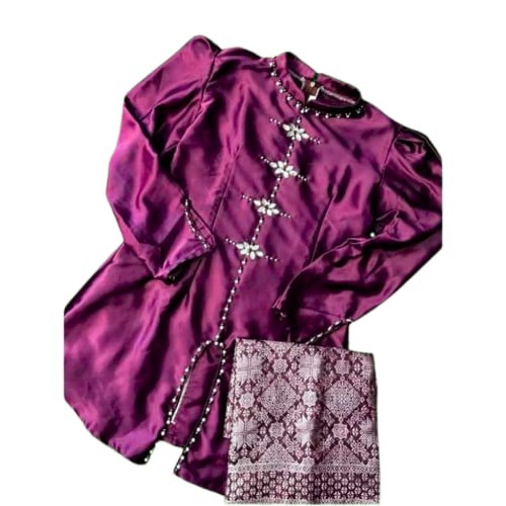 ASYIRAH KURUNG MELAYU ANAK SETELAN KURUNG MELAYU ROK SONGKET