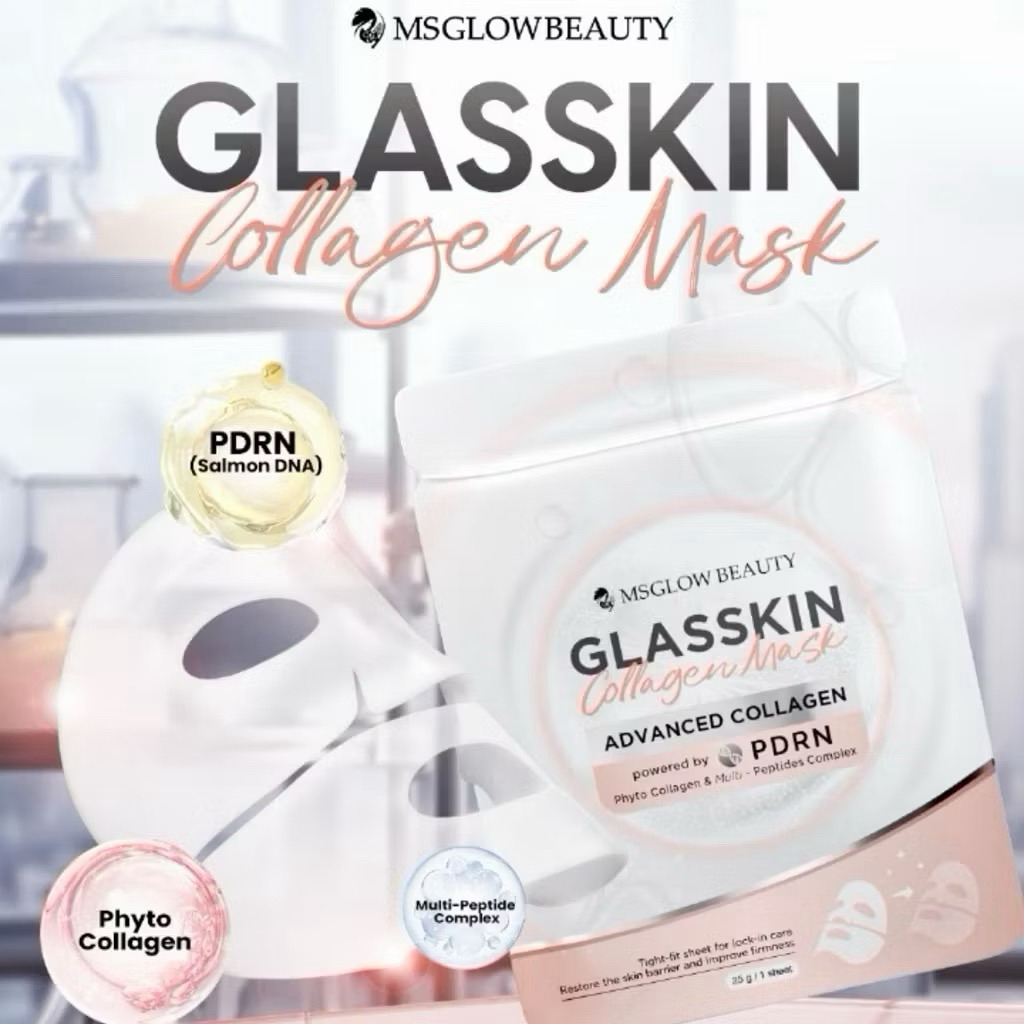 MS GLOW - MASKER MS GLOW GEL GLASSKIN COLLAGEN