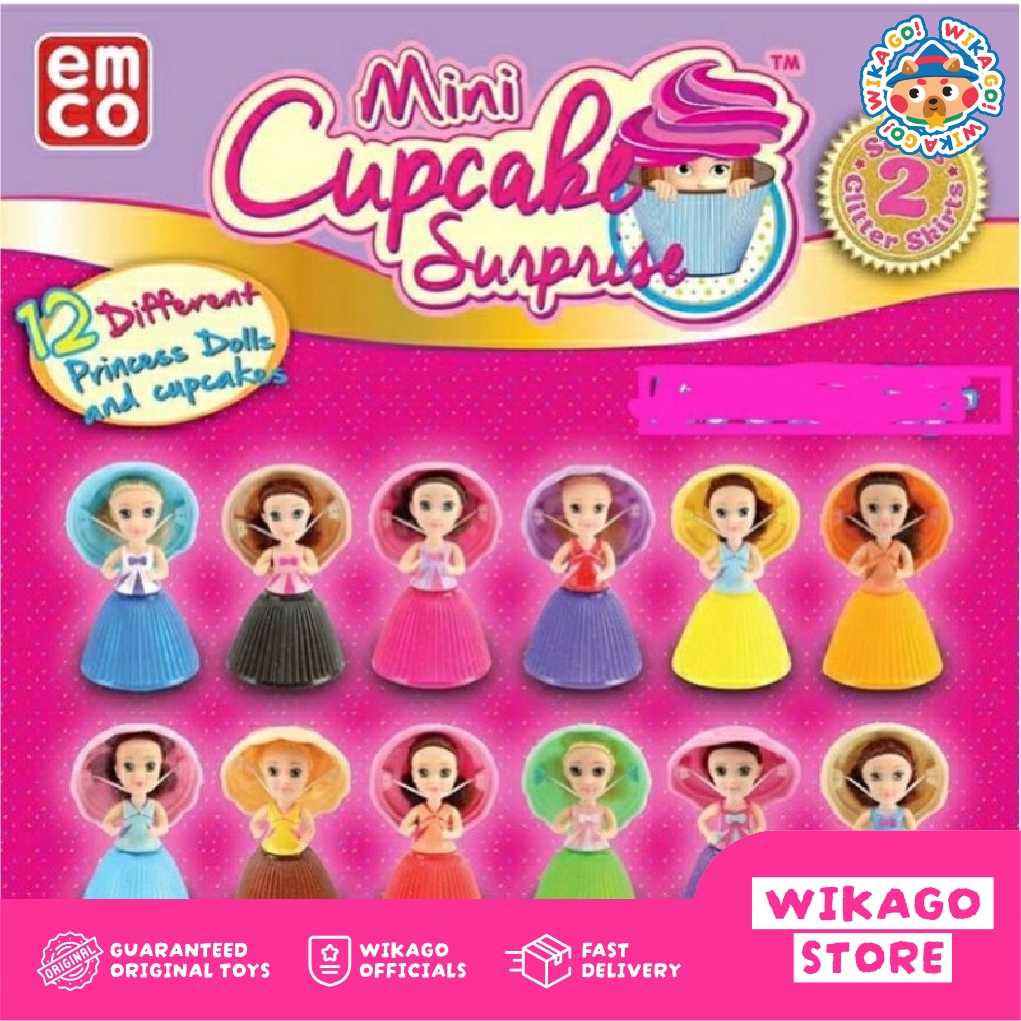 Boneka Emco Mini Cupcake Surprise / Gelato Surprise Boneka lucu Cake bisa jadi Boneka / Emco Pets