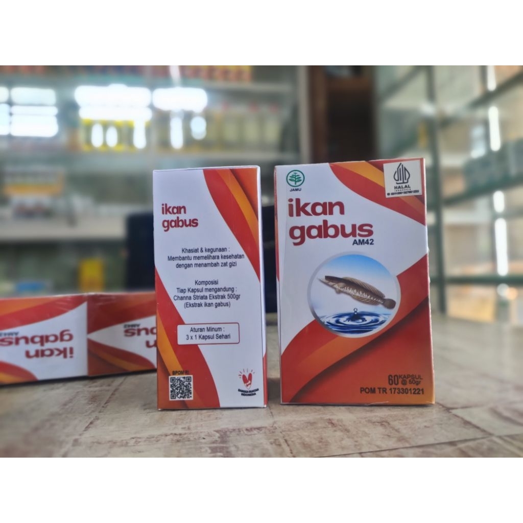 Ekstrak Ikan Gabus AM42  60 kapsul tinggal konsumsi