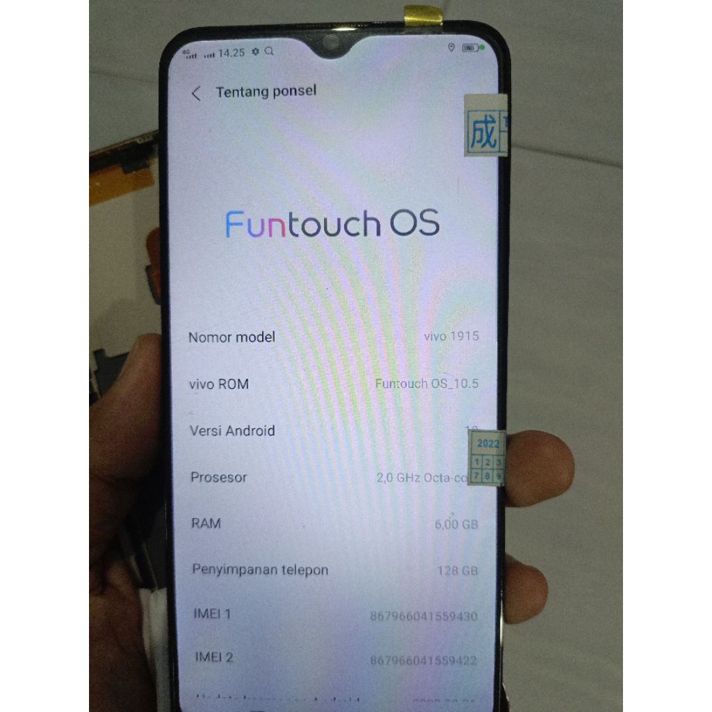 mesin vivo y19 6/128 + unit