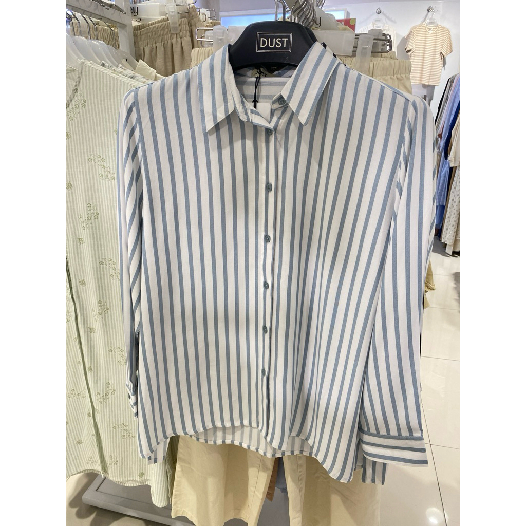 KEMEJA GARIS-GARIS LENGAN 7/8 DUST BRAND MATAHARI ORIGINAL