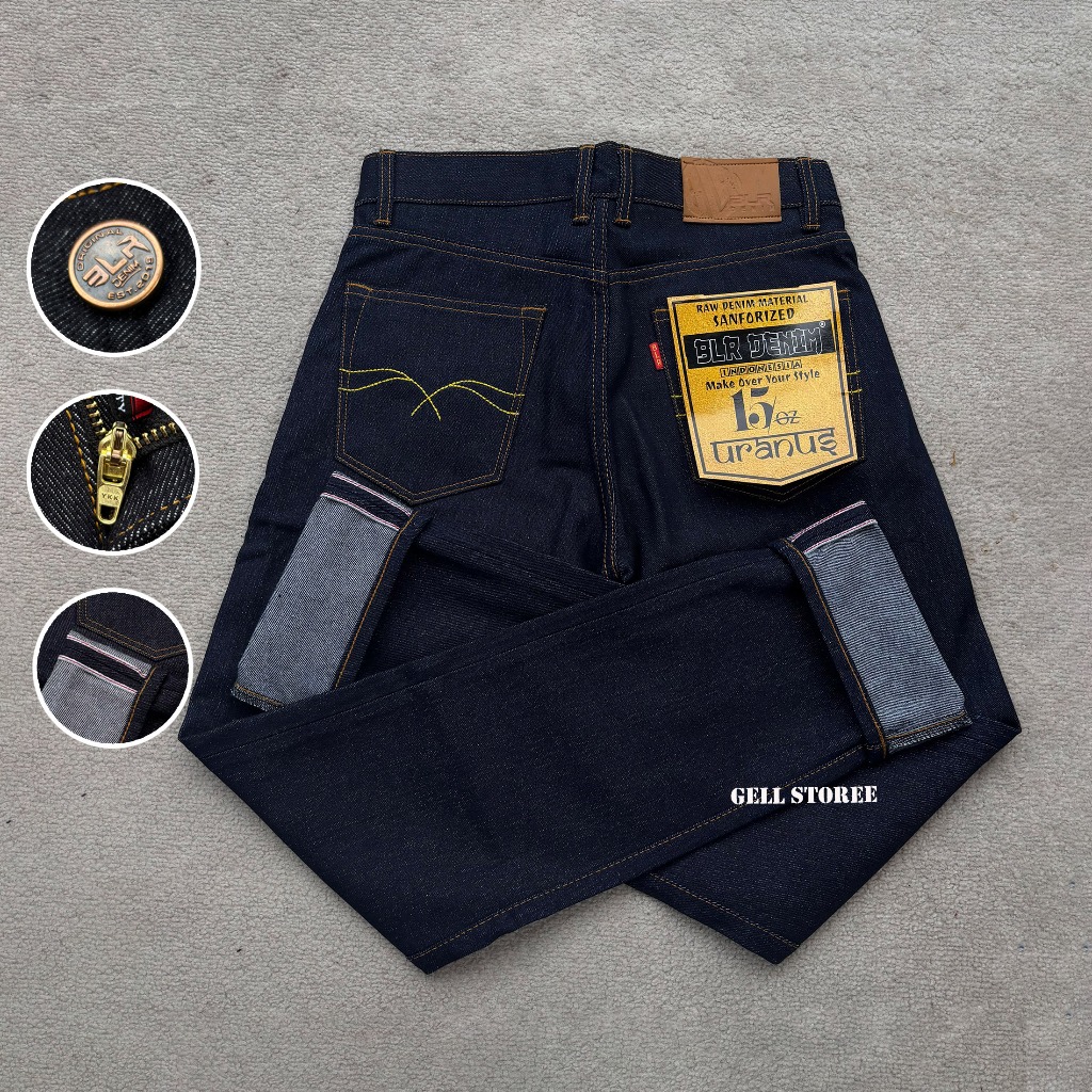 Celana Jeans Denim Selvedge 15oz Sanforized BLR DENIM Uranus
