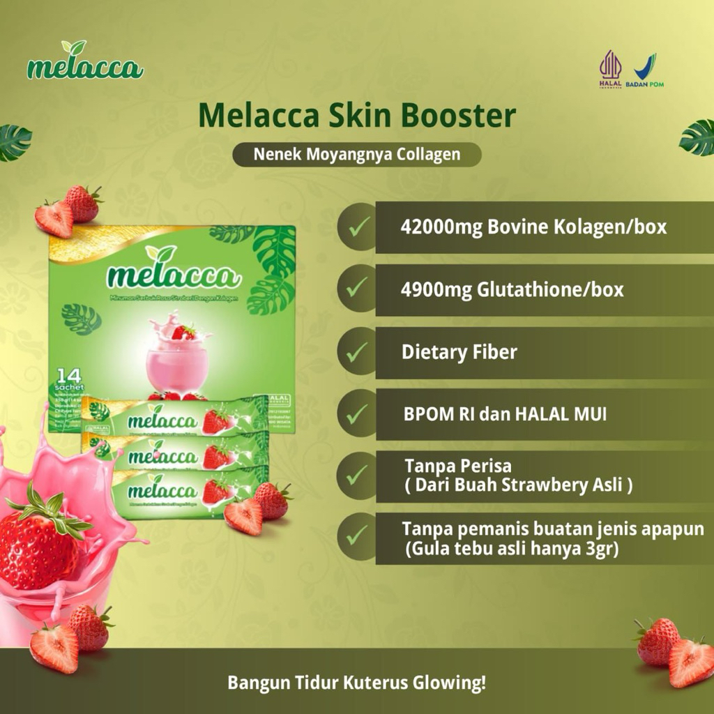 MELACCA SKIN BOOSTER || Kolagen Melacca Pencerah Badan