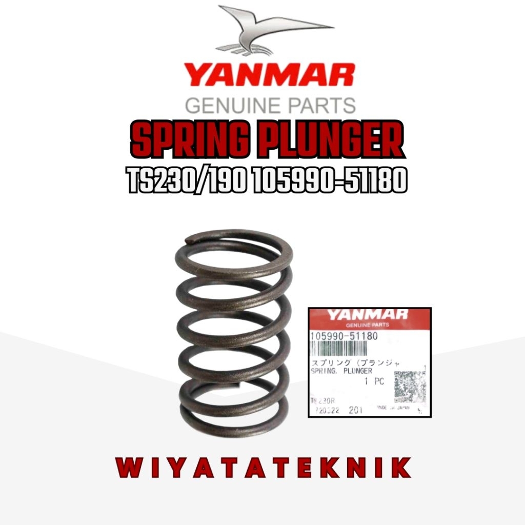 TS155/TS230 SPRING PLUNGER 105990-51180 ASLI YANMAR
