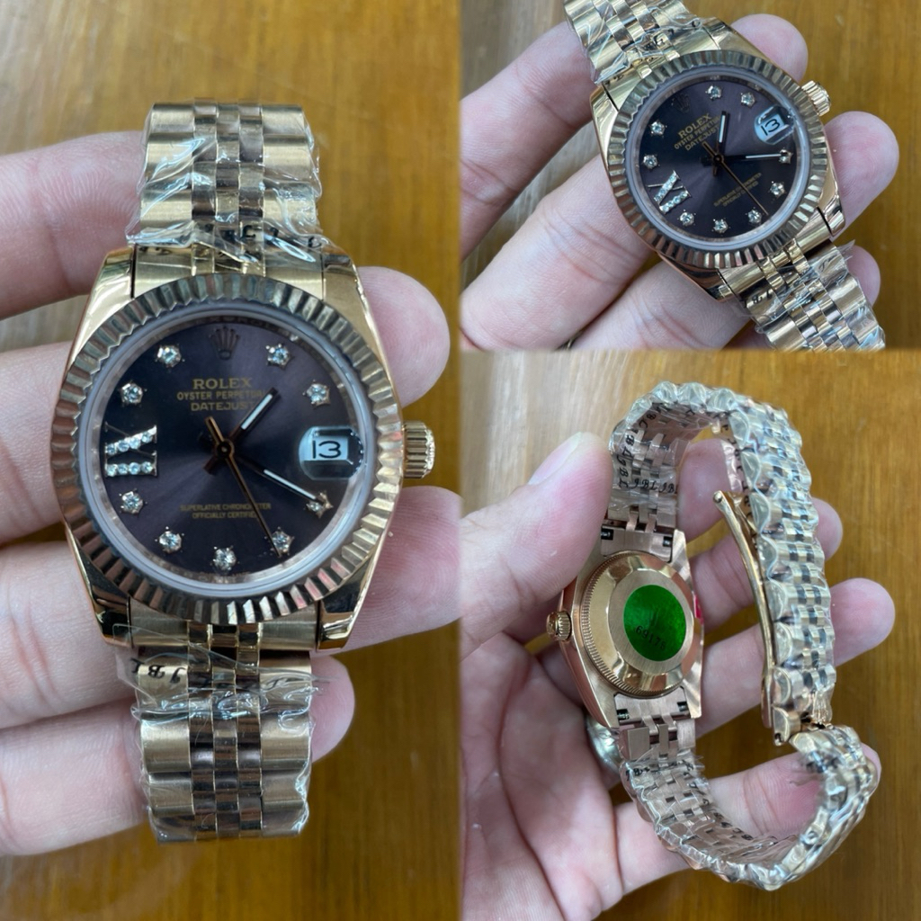 JAM TANGAN WANITA/CEWEK RX-31mm ROSEGOLD BROWN AUTOMATIC #Jamtanganwanita #Jamtangancewek