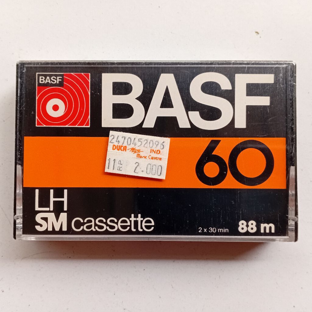 Kaset Kosong BASF LH 60 Type I (1977) Made in Indonesia Rare