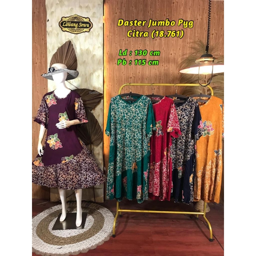 Lawang Sewu Daster Premium Jumbo Home Dress Batik Cap Halus