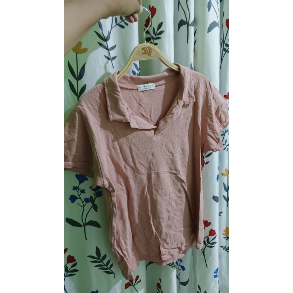 preloved baju anak baju pendek warna pink
