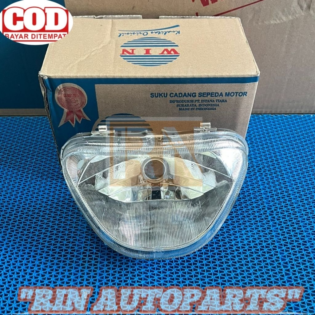REFLEKTOR LAMPU DEPAN SUZUKI NEW SHOGUN R 110 RUMAH BOHLAM DEPAN REFEKTOR SOGUN R 110 KARBURATOR ORI