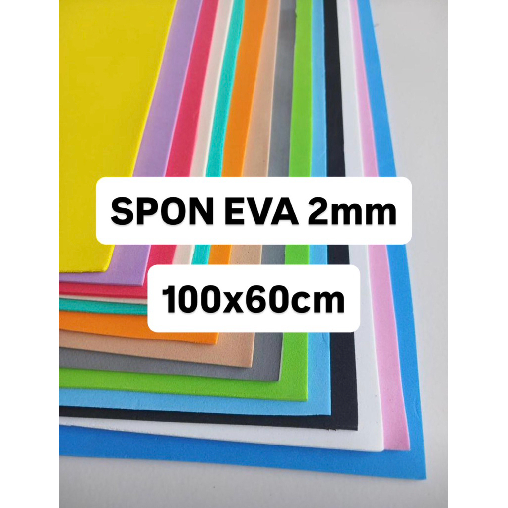 Spon eva 2mm 100x60cm busa ati spon ati busa eva kerajinan murah