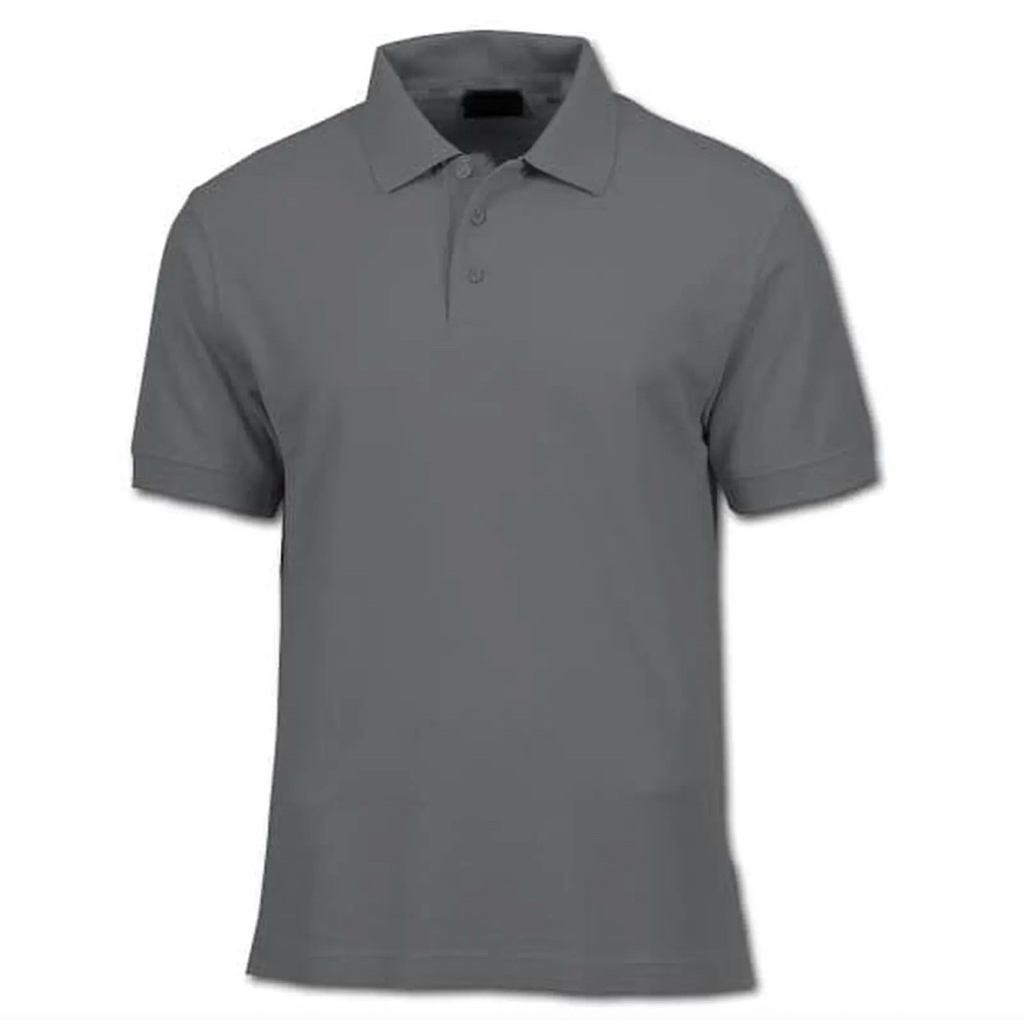 Kaos Polo Abu-Abu Pria Wanita
