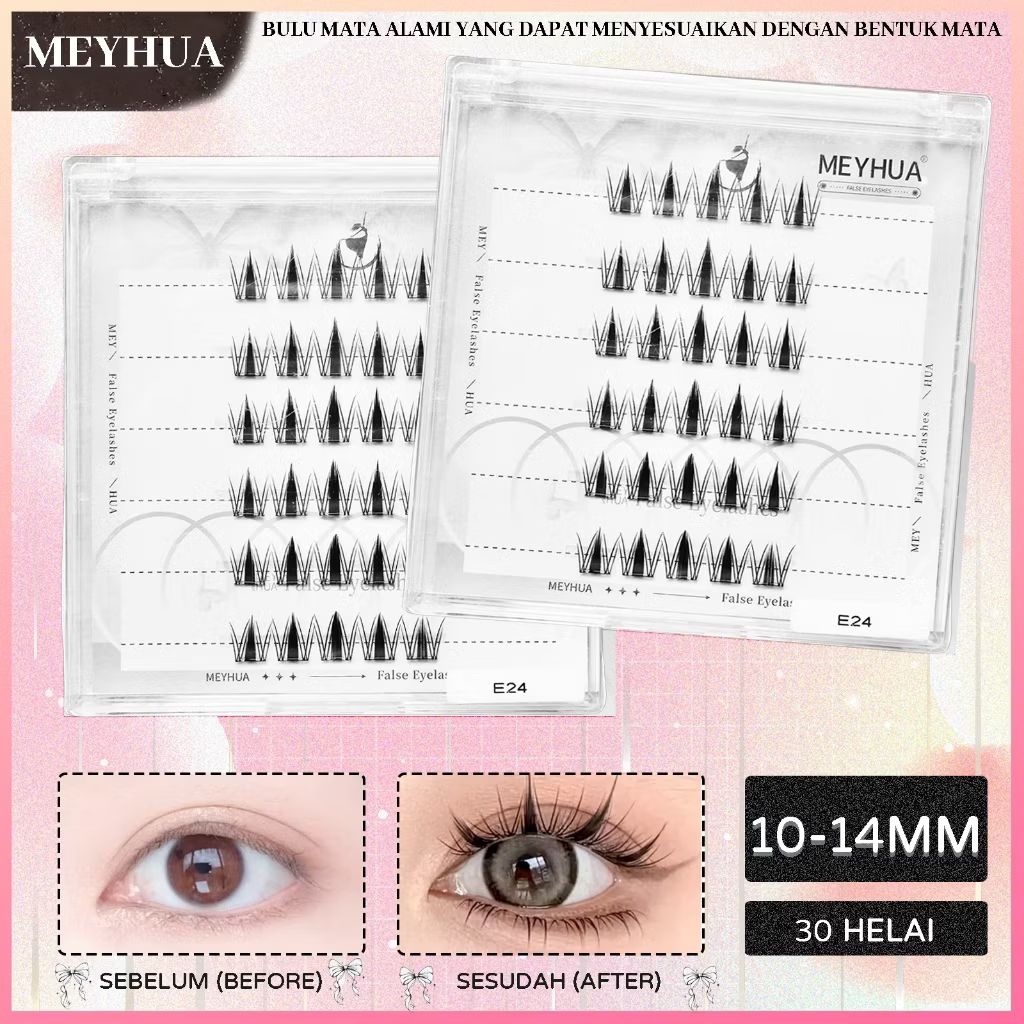 [ TANPA LEM ] free pinset MEYHUA BULUMATA LANGSUNG TEMPEL