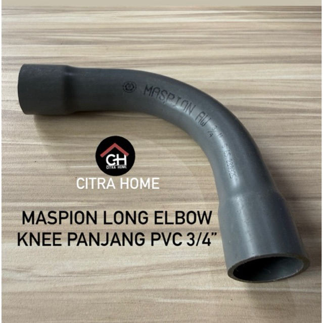 Maspion Long Elbow Knee Panjang PVC 3/4”
