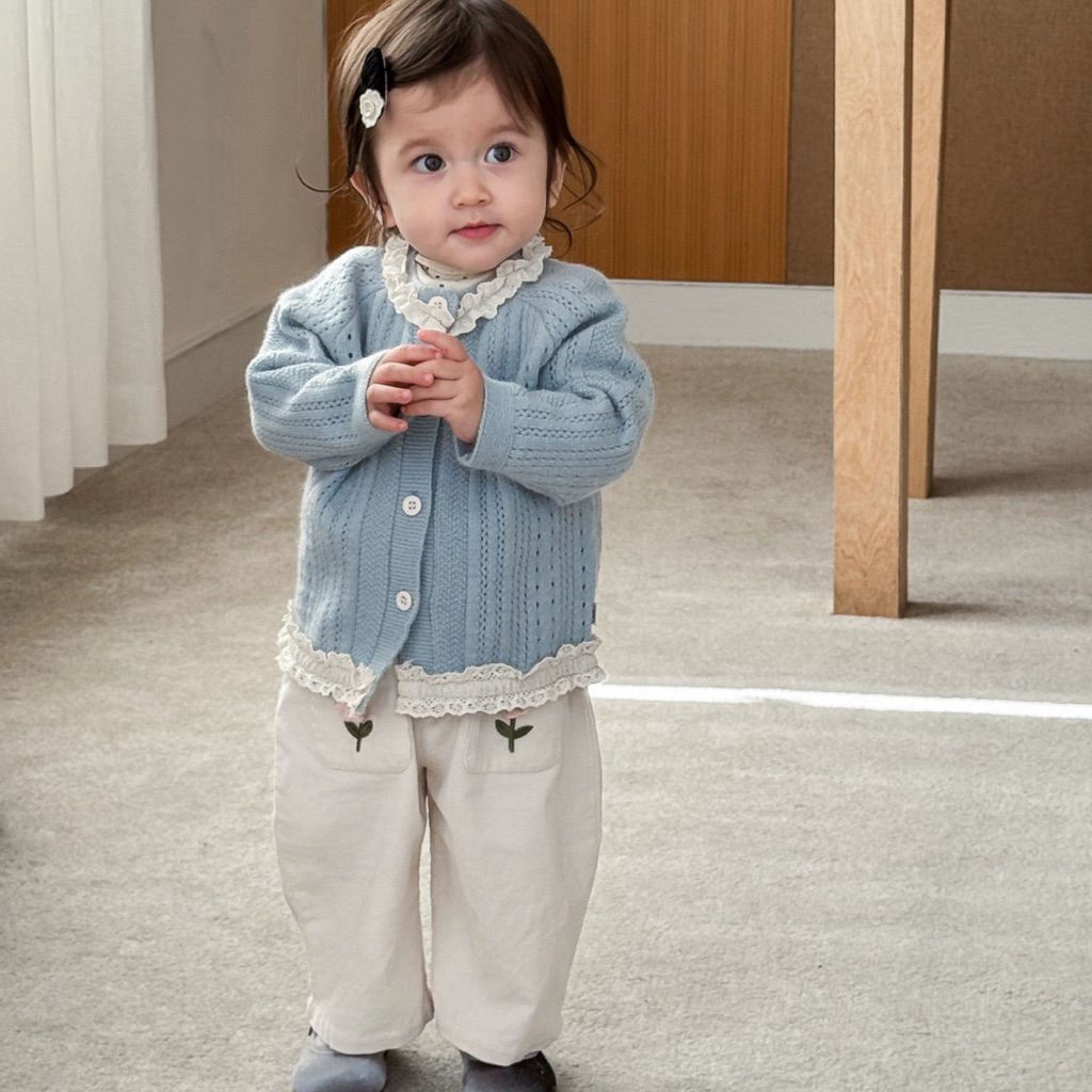 KAOLA - Lullaby | Atasan Cardigan Bayi Balita | Celana Kulot Corduroy Anak Perempuan