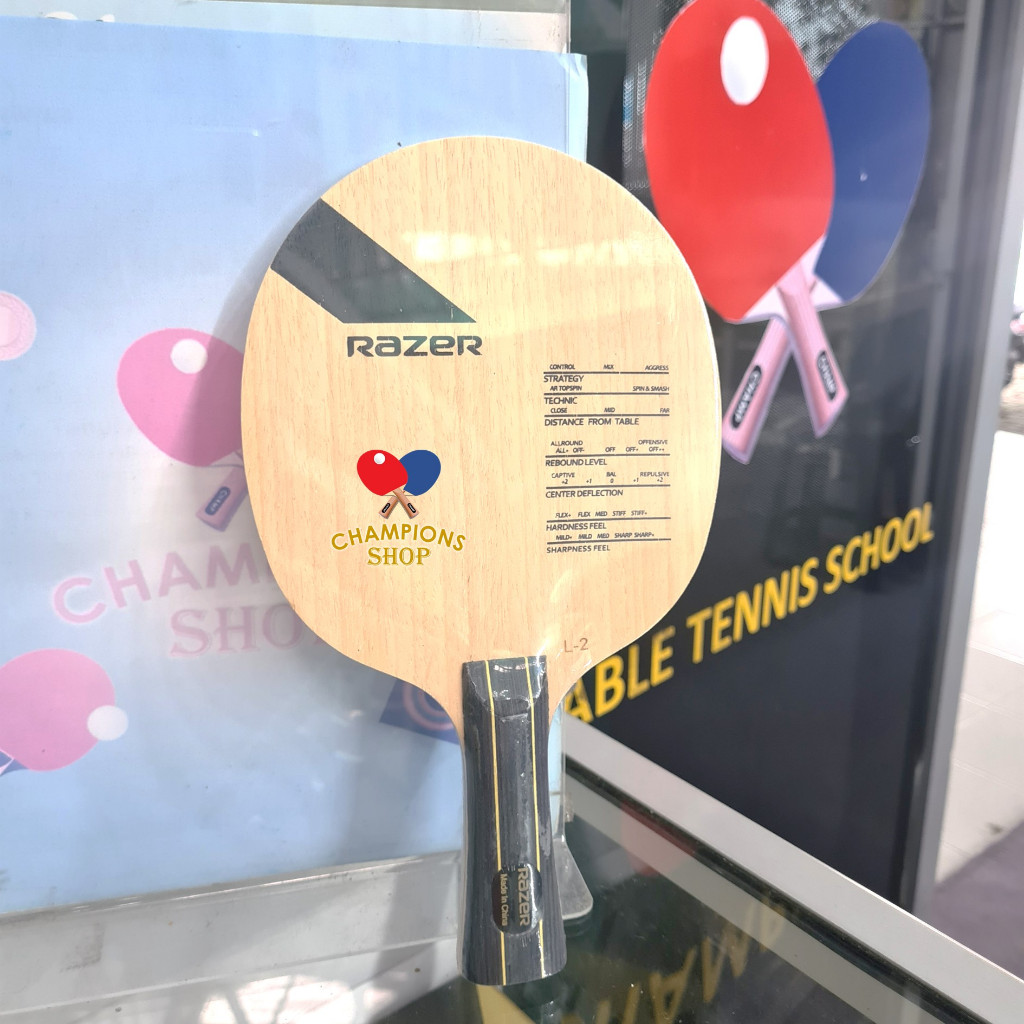 CHAMPS Kayu Bet Razer Bad Bed Bat Pingpong Tenis Meja Murah Pemula