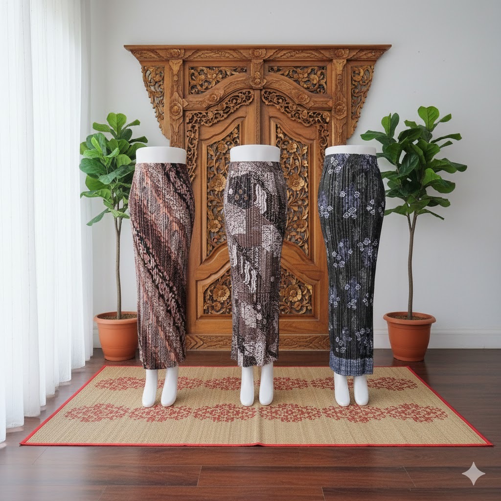ROK PLISKET BATIK / ROK LILIT / ROK PLISKET / ROK KEBAYA PLISKET / ROK WISUDA / ROK ACARA / KERASAKT