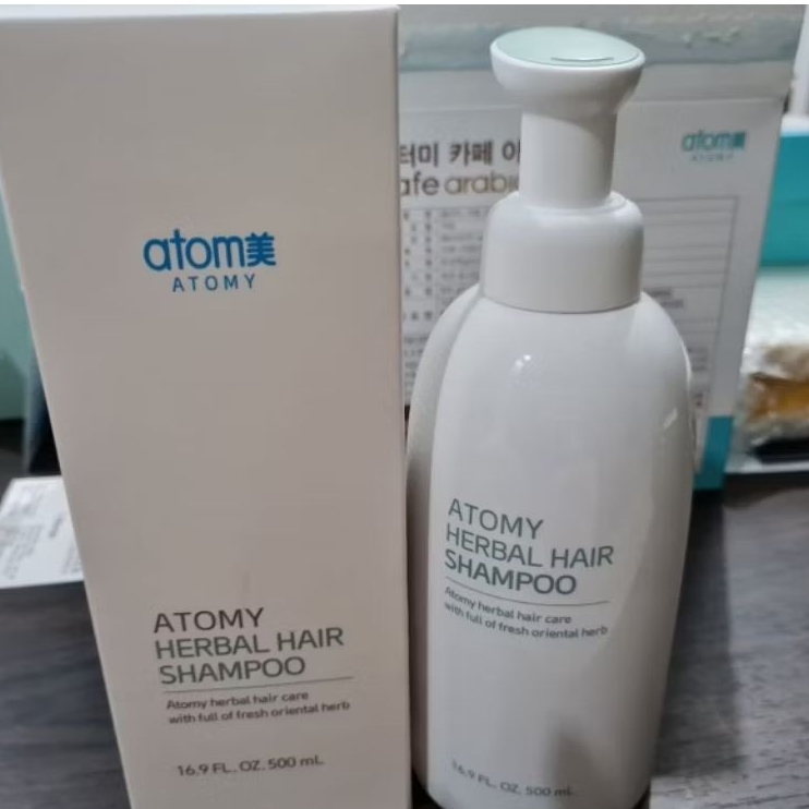 Atomy Shampoo Herbal Anti Rontok 500ml - Perawatan Rambut Alami, Melembapkan, Mencegah Kerontokan