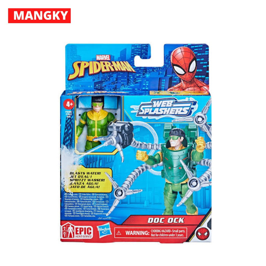 Marvel Epic Hero Series Web Splashers Spider-Man Doc Ock 4-in Action Figure in Franklin