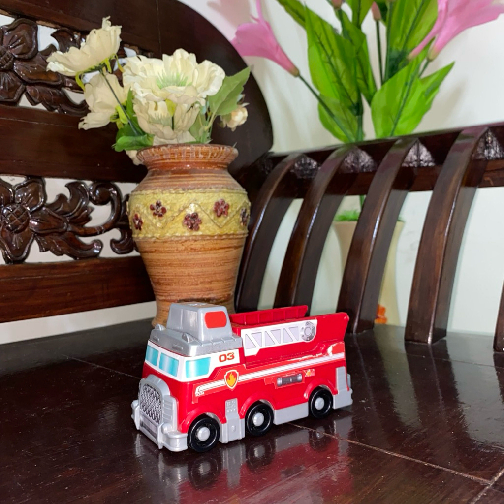 Original SML PAW Patrol Movie Diecast Vehicle Marshall Super Fire Truck