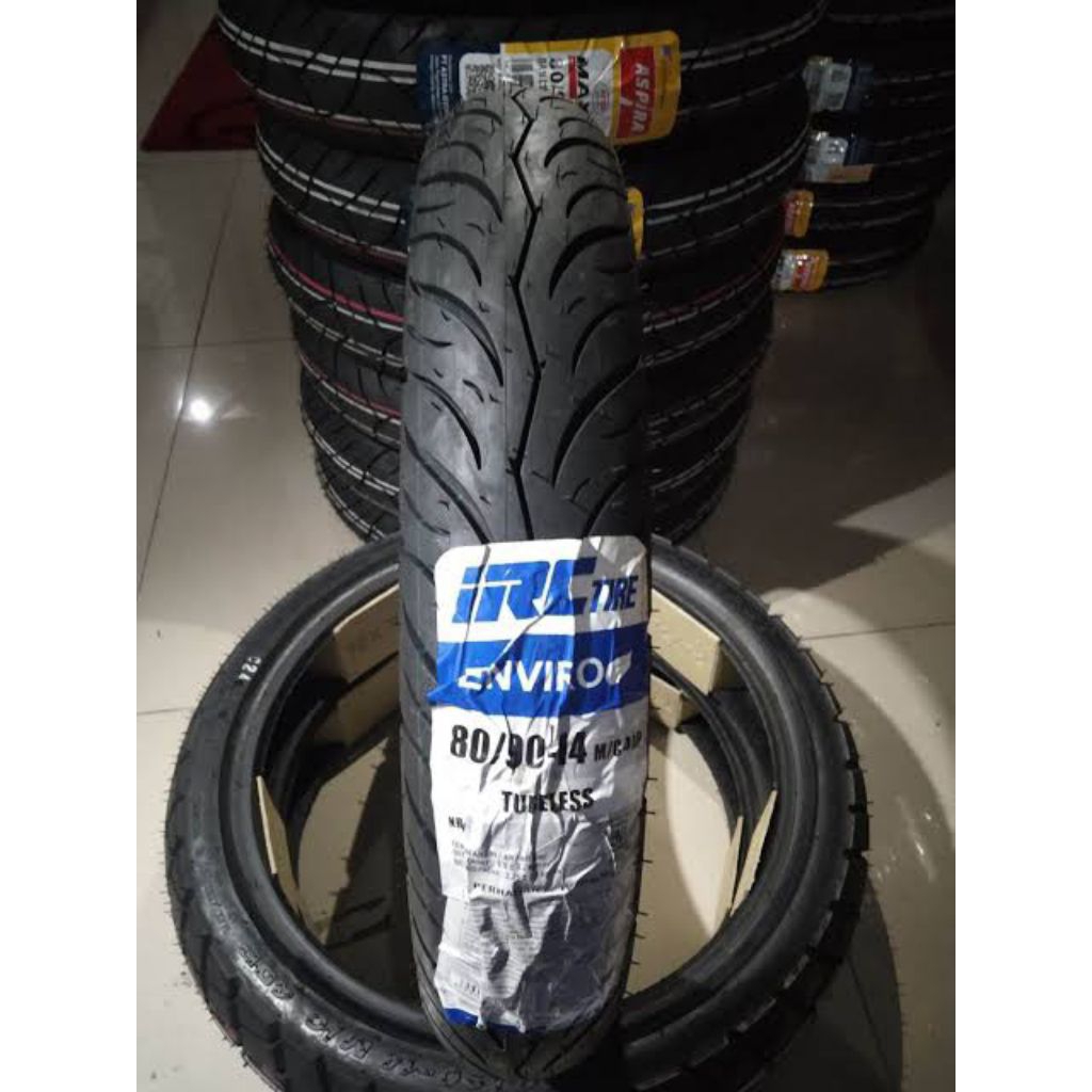 BAN LUAR IRC 80/90-14 ENVIRO TUBELESS