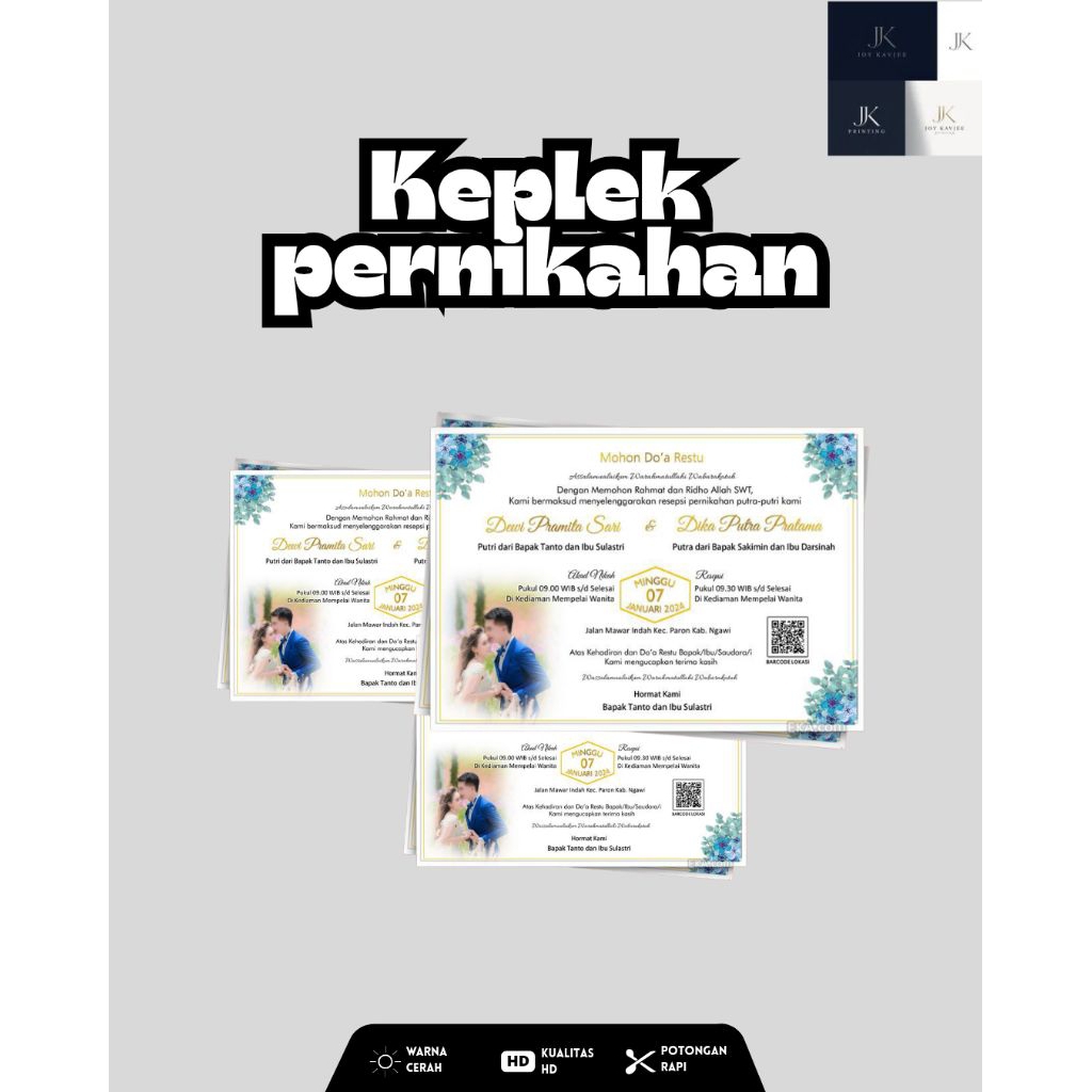 Keplek / kartu punjungan