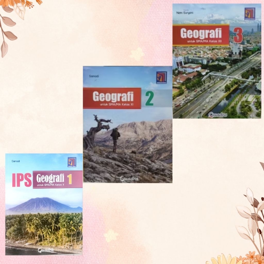 Buku IPS Geografi SMA/MA kelas 10,11,12 Kurikulum Merdeka Quadra