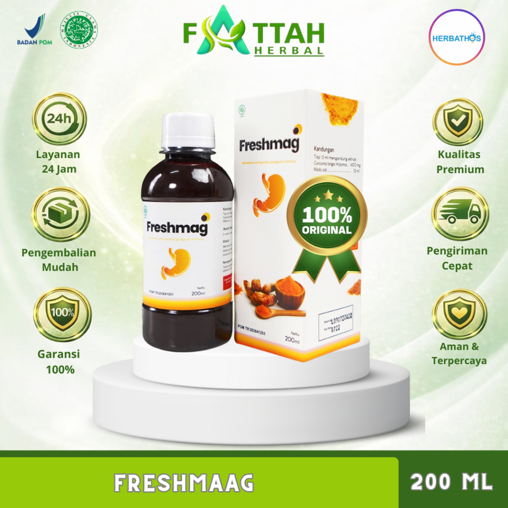 FRESHMAG Madu Lambung FRESH MAAG Obat Sakit Maag FRESMAG FRESH MAGH Gerd Asam Lambung Tinggi Kronis