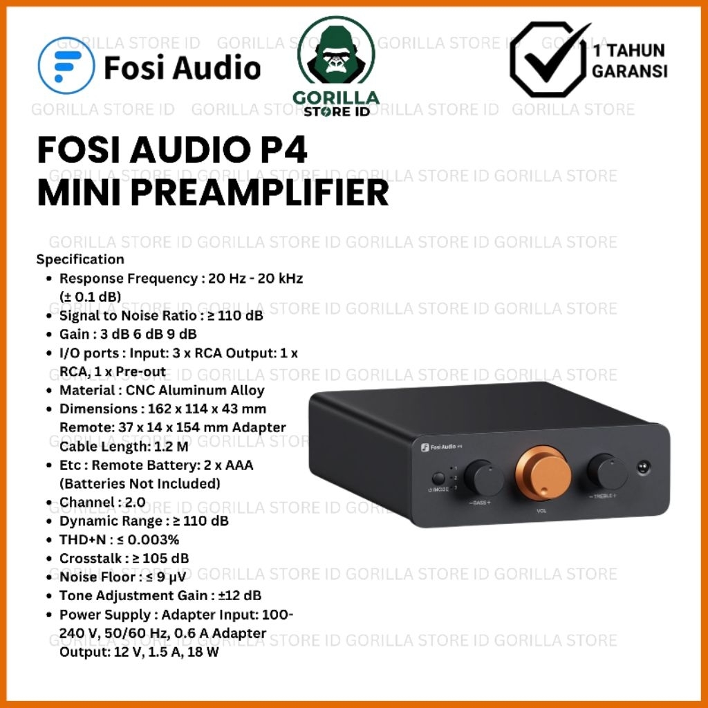 Fosi Audio P4 Mini Preamplifier