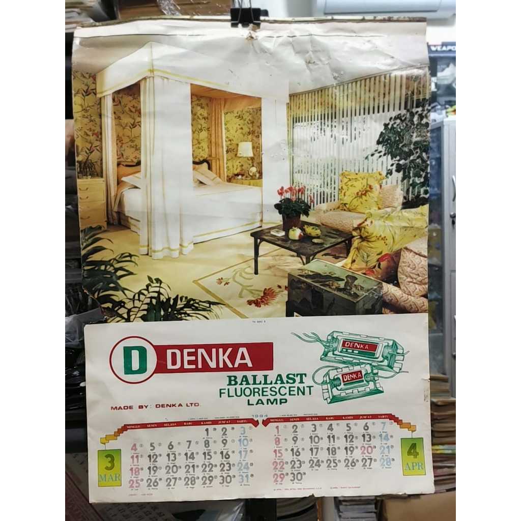 SUMARLAN CIREBON KALENDER LAMA KALENDER JADUL TAHUN 1984 DENKA