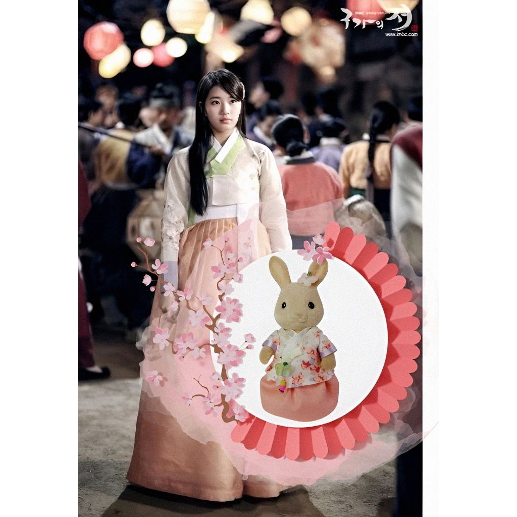 Baju Sylvanian Families Hanbok Inspired K-Drama Gu Family Book/ Sylvanian Families Outfit