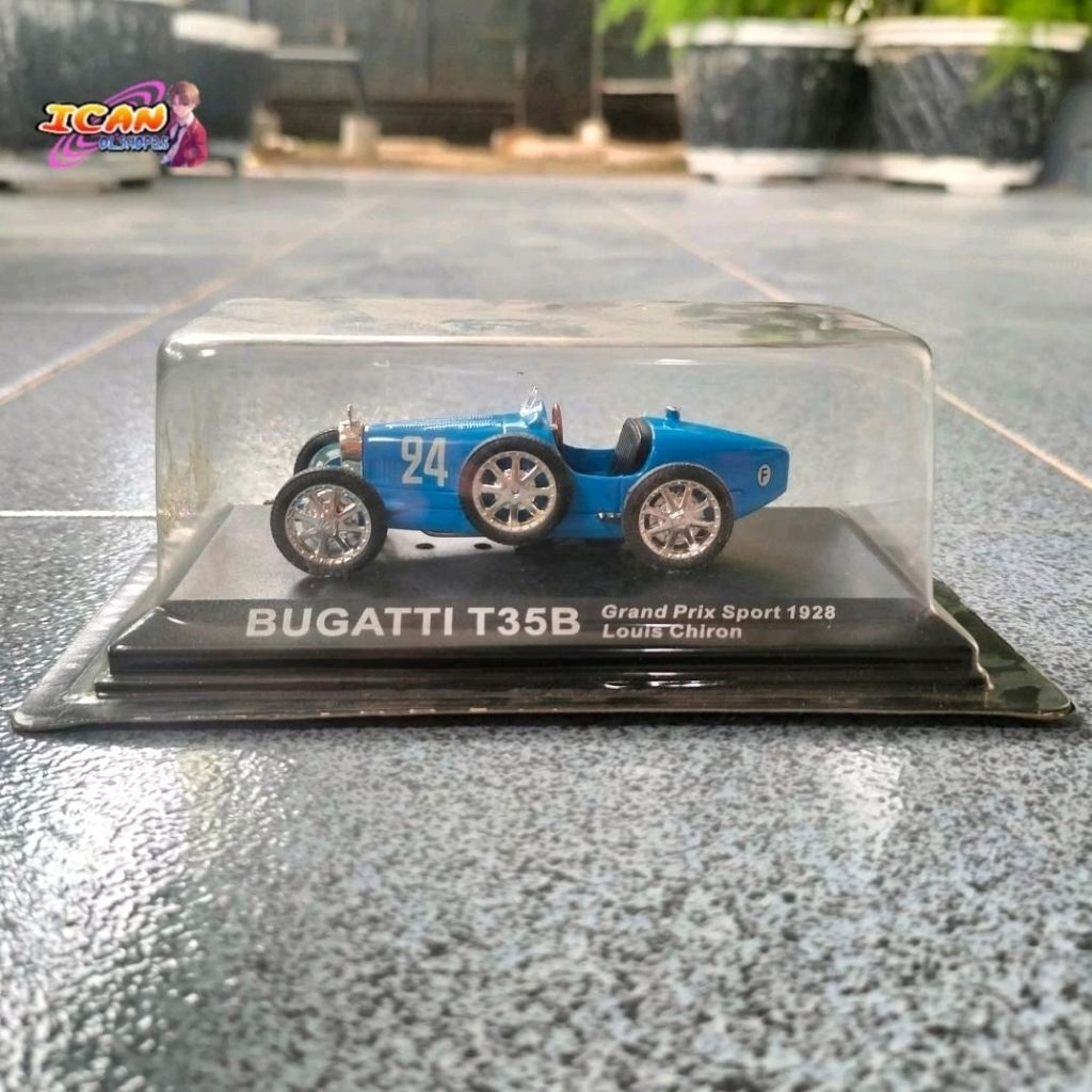 Eligor Bugatti T35B Grand prix Sport 1928 Louis Chiron 1:43 Diecast Vintage Retro Rare