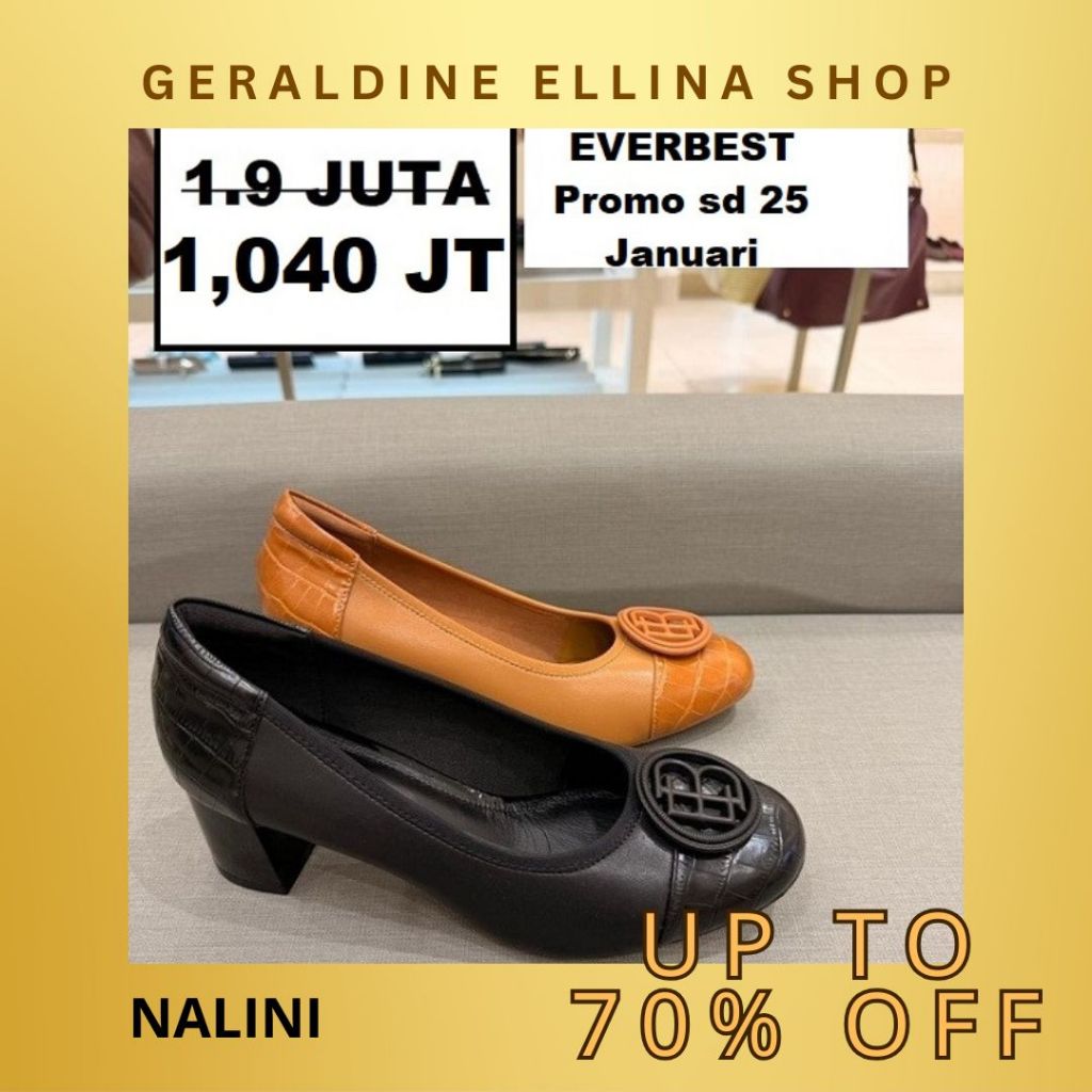 sepatu heels kerja wanita perempuan cewek cewek EVERBEST SALE 100% ORIGINAL seri NALINI