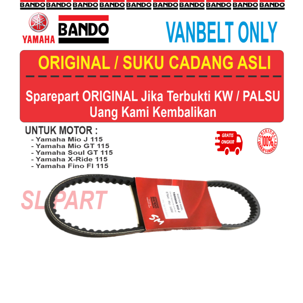 Vanbelt Yamaha Mio j, Yamaha Mio Soul GT Karbu, Yamaha Mio Fino Karbu, Yamaha X-Ride Karbu Original 