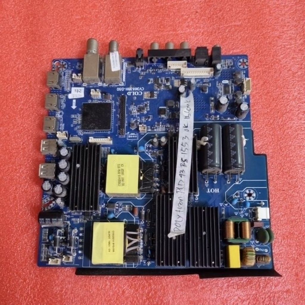 MB MAINBOARD MATHERBOARD MOBO MESIN TV LED POLYTRON PLD43BS1553W / PLD 43BS1553