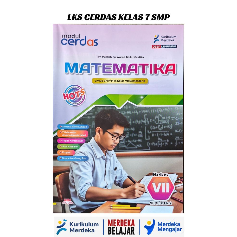 Lks Cerdas Matematika Kelas 7 SMP Semester 2 Kurmer  Terbaru Murah