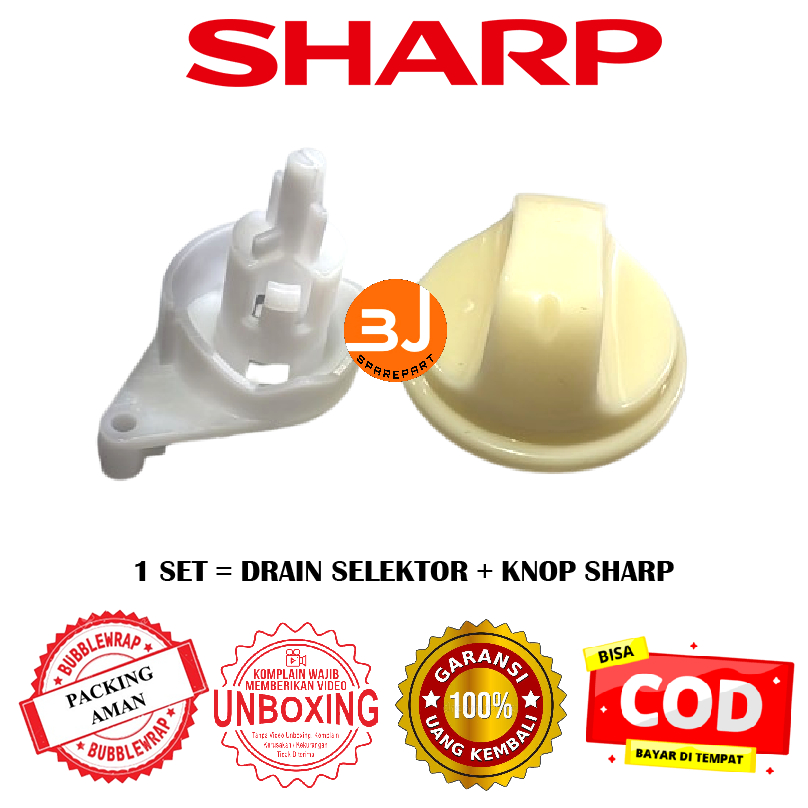 Knop Selector Drain Mesin Cuci Sharp 2 Tabung