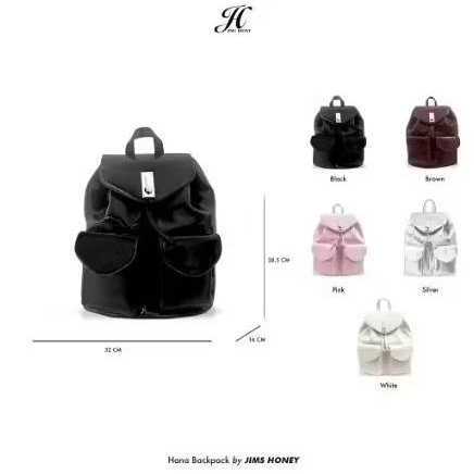 JIMS HONEY HANA BAGPACK | TAS RANSEL HITAM NEW