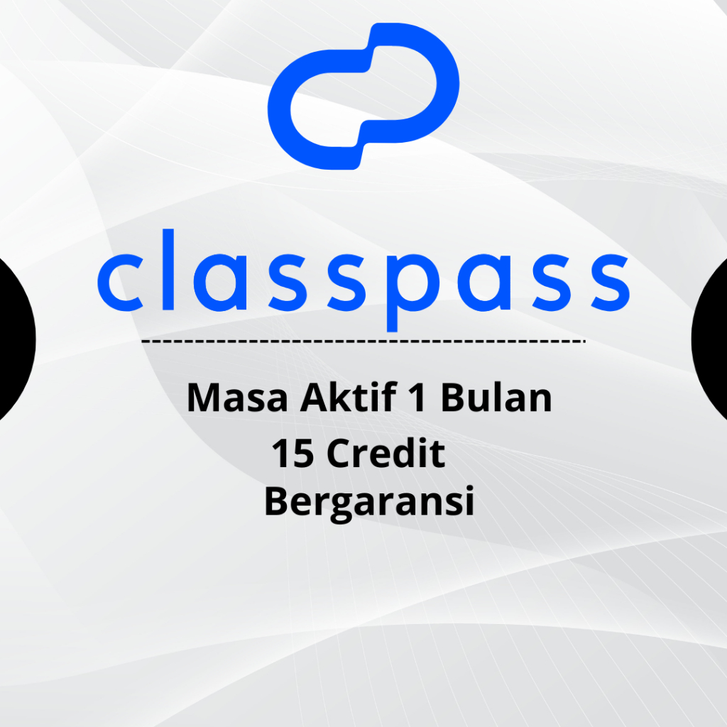 Classpass 15 Credit 1 Bulan Bergaransi