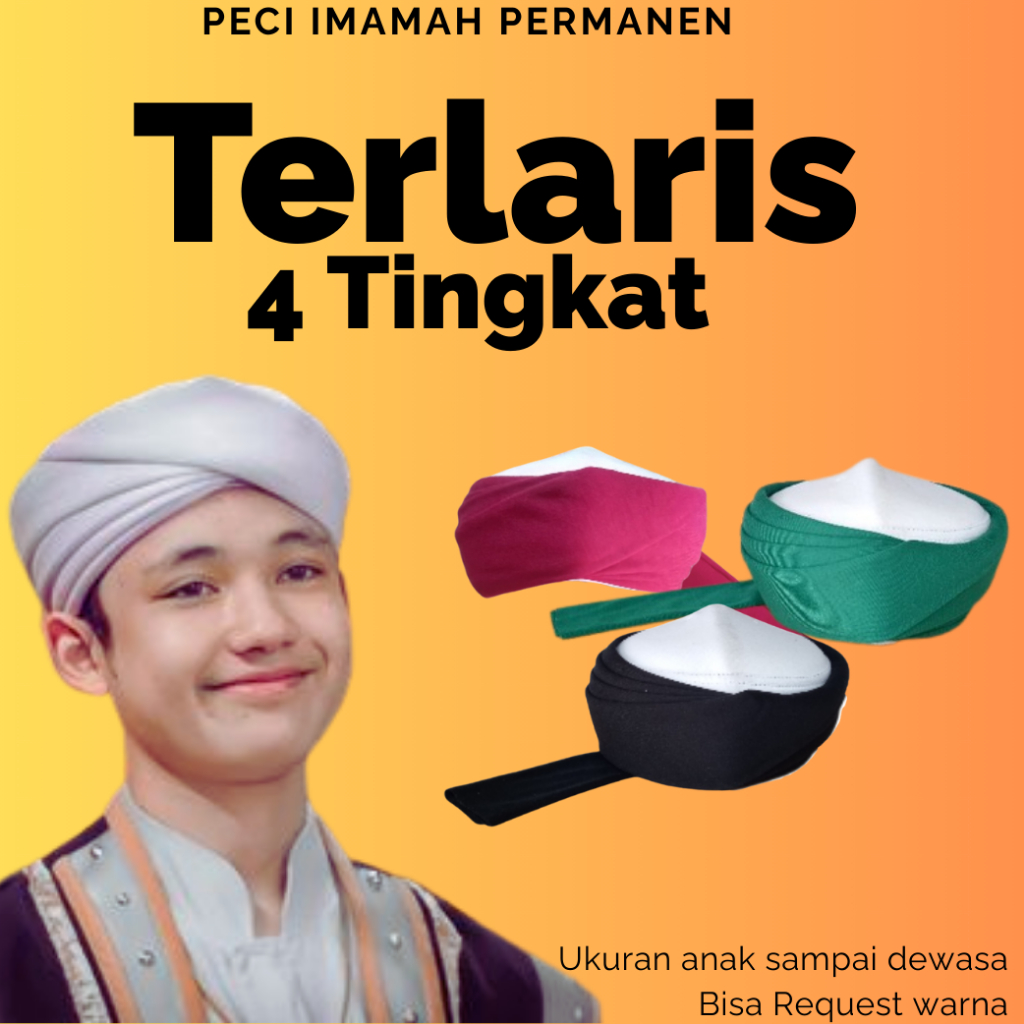 PECI HABIB IMAMAH PERMANEN ANAK SAMPAI DEWASA I SORBAN IMAMAH PERMANEN 3M