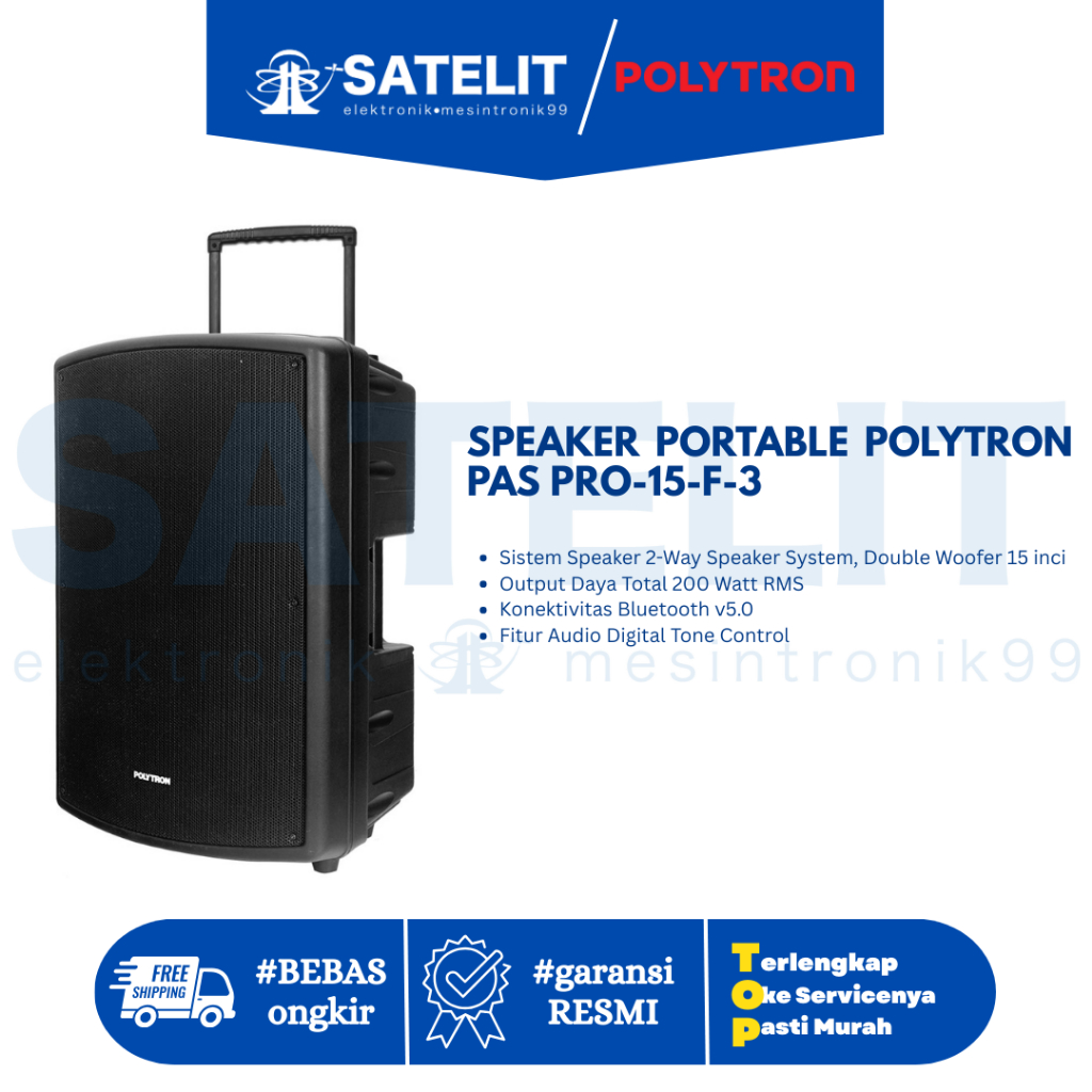 SPEAKER PORTABLE POLYTRON PAS PRO-15-F-3