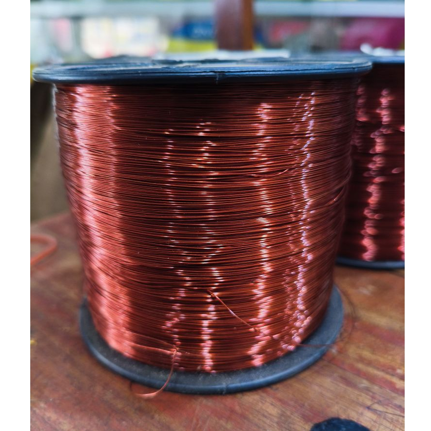 Kawat Email alumunium 0,35 mm 1kg BONUS BOBIN / KLOS