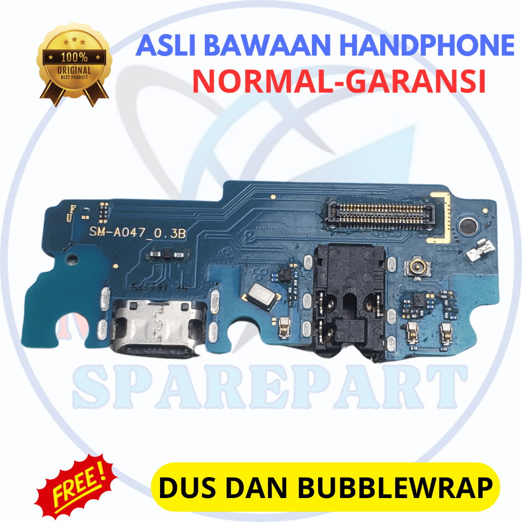Board papan konektor cas hp Samsung a04s - asli original copotan cabutan bawaan
